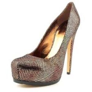 Madonna Truth Or Dare Langlade Snakeskin Pattern Bronze Red Green Size 6.5